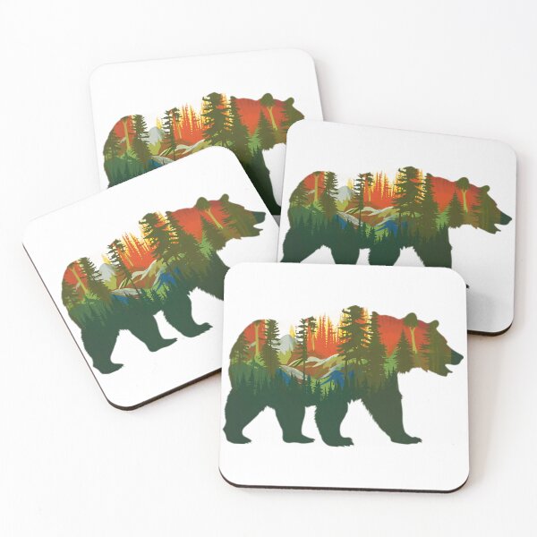Item preview, Brown Grizzly Bear Tribal Spirit designed and sold by PlanetMarker.
