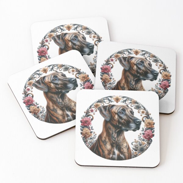Artikelvorschau, Phu Quoc Ridgeback im Blumenrahmen entworfen und verkauft von CritterManiaUK.