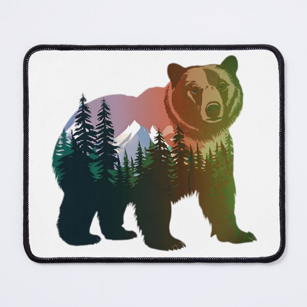 Item preview, Brown Grizzly Bear Tribal Spirit designed and sold by PlanetMarker.