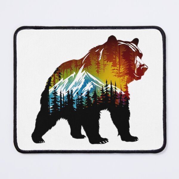 Item preview, Brown Grizzly Bear Tribal Spirit designed and sold by PlanetMarker.