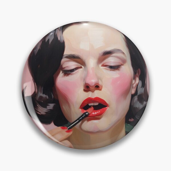 Item preview, Painting of a woman putting on makeup designed and sold by Working-Woman.