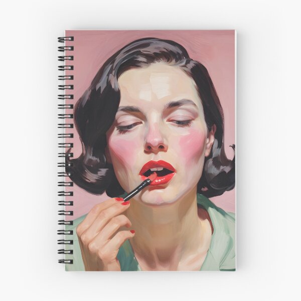Item preview, Painting of a woman putting on makeup designed and sold by Working-Woman.
