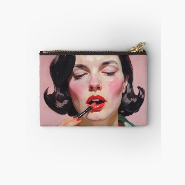 Item preview, Painting of a woman putting on makeup designed and sold by Working-Woman.