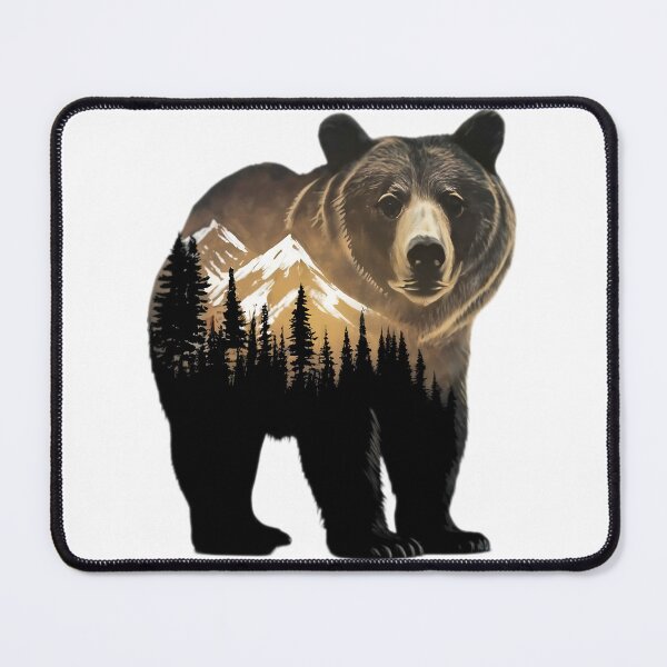 Item preview, Brown Grizzly Bear Tribal Spirit designed and sold by PlanetMarker.