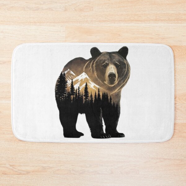 Item preview, Brown Grizzly Bear Tribal Spirit designed and sold by PlanetMarker.