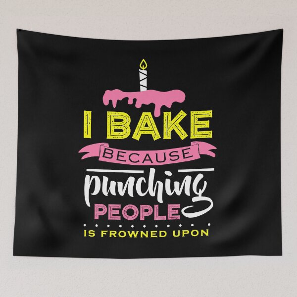Item preview, I Bake Because Punching People designed and sold by Kieran Abbott.