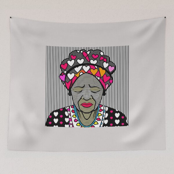 Item preview, "The Weary Faces of Africa: Depicting Traditional Attire." designed and sold by Colorful-Garden.