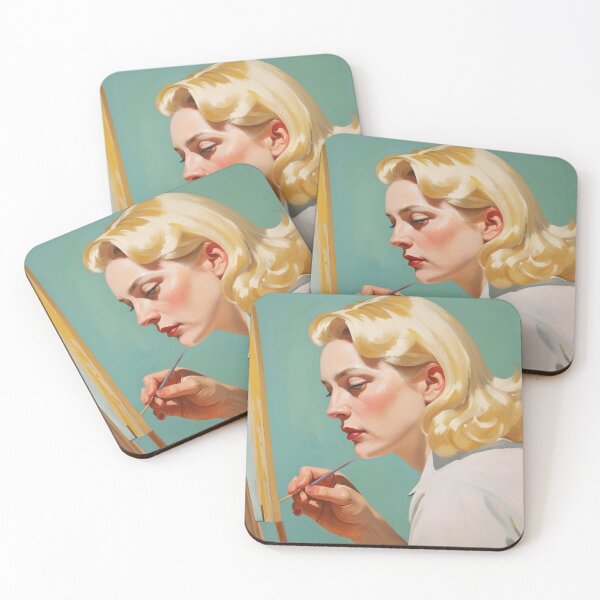 Item preview, Painting of a woman painting designed and sold by Working-Woman.