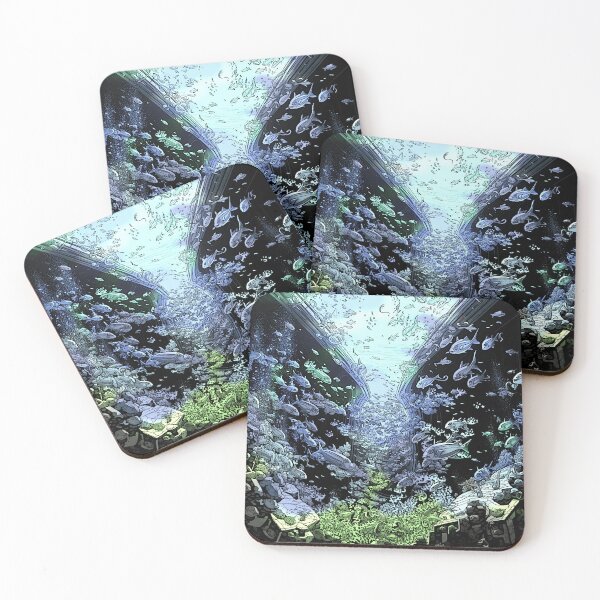 Item preview, Wonderful world of sea & fish - underwater ocean landscape designed and sold by ArtstyleAlchemy.