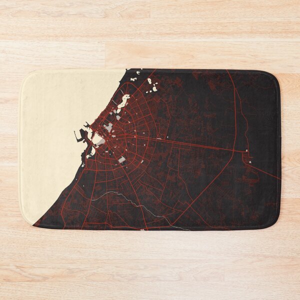 Item preview, Benghazi City Map of Cyrenaica, Libya - Vector designed and sold by deMAP.
