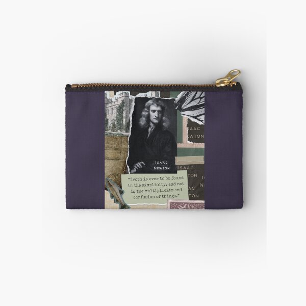 Item preview, Isaac Newton portrait and quote: Truth is ever to be found in simplicity, and not in the multiplicity and confusion of things. designed and sold by artbleed.