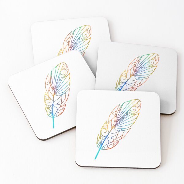 Item preview, Multicolor Feather designed and sold by Chiaroscuro-Art.