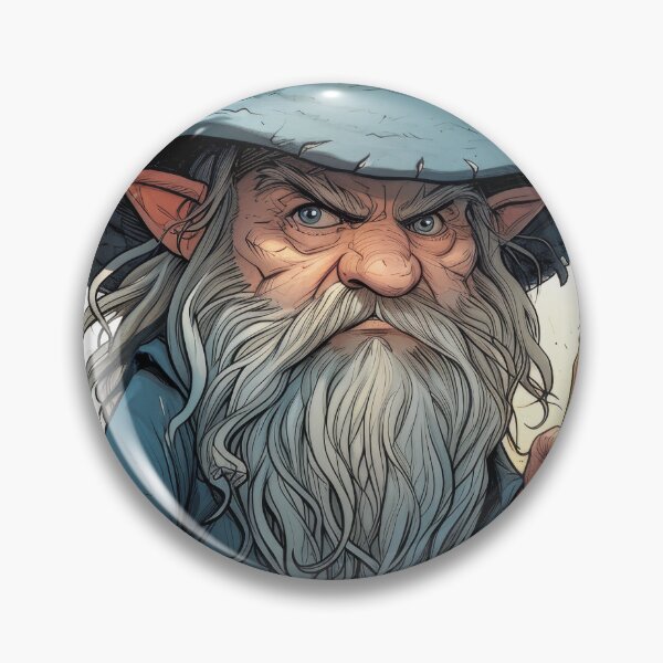 Item preview, Charming Wizard: Realistic Portrait on a White Background designed and sold by Piotrek0001.