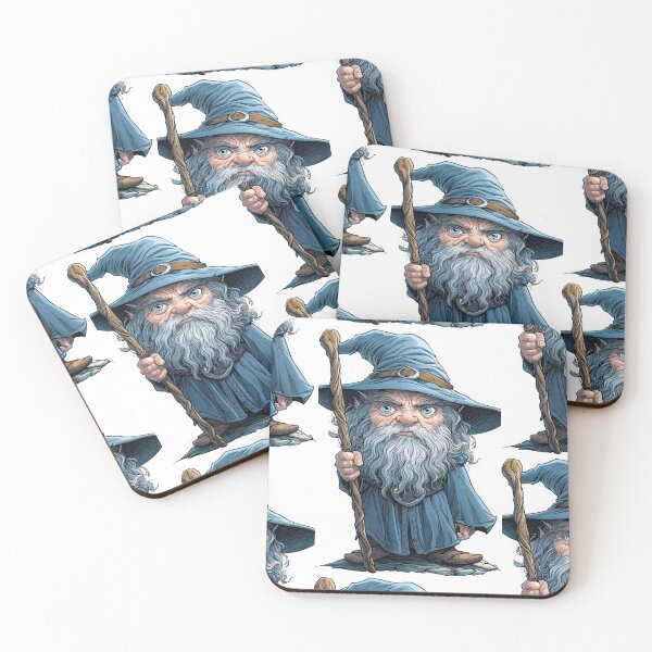 Item preview, Charming Wizard: Realistic Portrait on a White Background designed and sold by Piotrek0001.