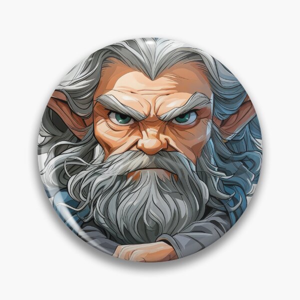 Item preview, Charming Wizard: Realistic Portrait on a White Background designed and sold by Piotrek0001.