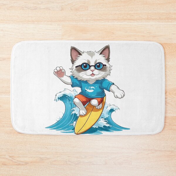 Item preview, a cute Ragdoll cat  Surfing designed and sold by chathai.