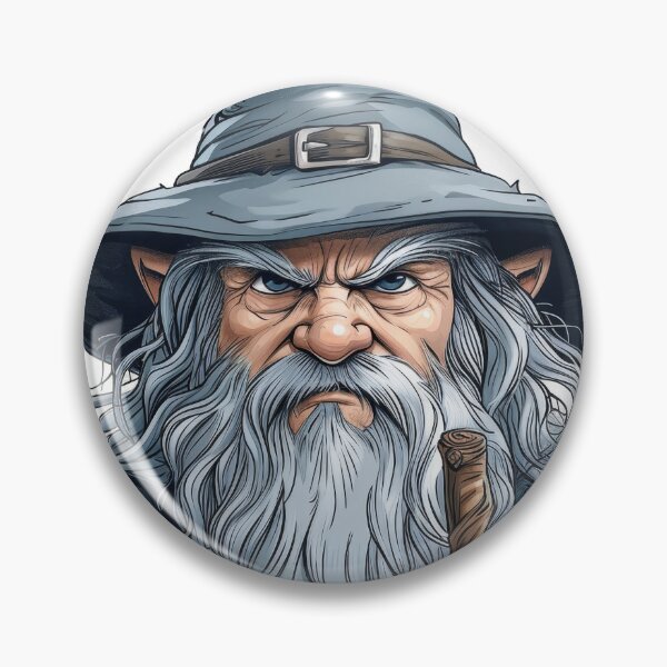 Item preview, Charming Wizard: Realistic Portrait on a White Background designed and sold by Piotrek0001.