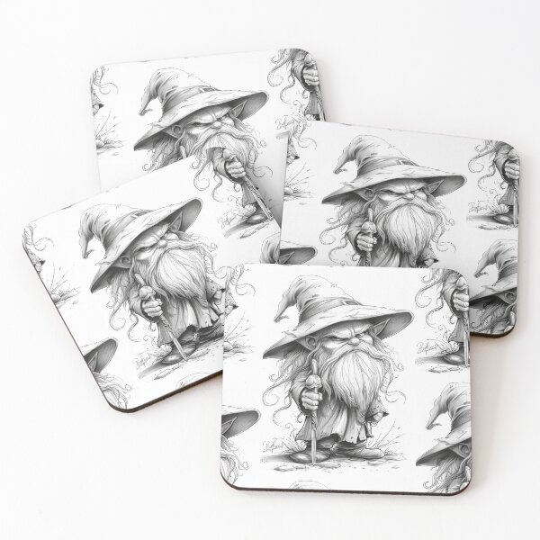 Item preview, Charming Wizard: Realistic Portrait on a White Background designed and sold by Piotrek0001.