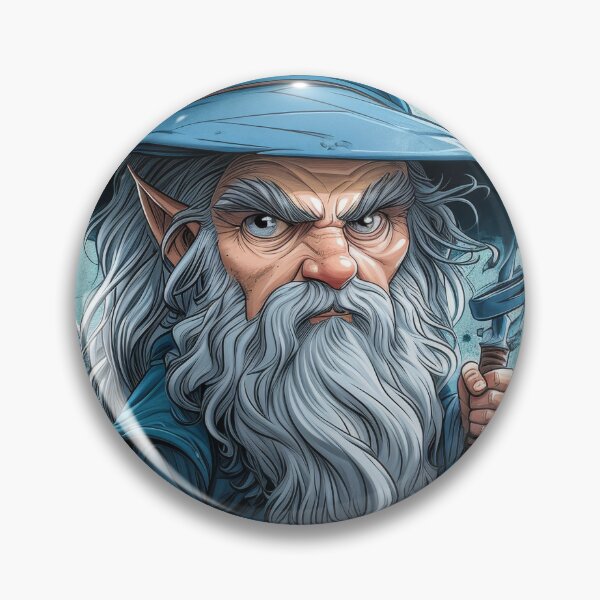 Item preview, Charming Wizard: Realistic Portrait on a White Background designed and sold by Piotrek0001.