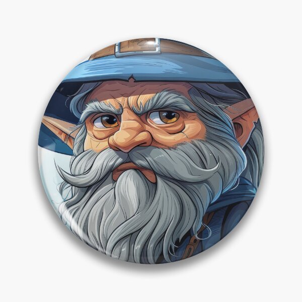 Item preview, Charming Wizard: Realistic Portrait on a White Background designed and sold by Piotrek0001.