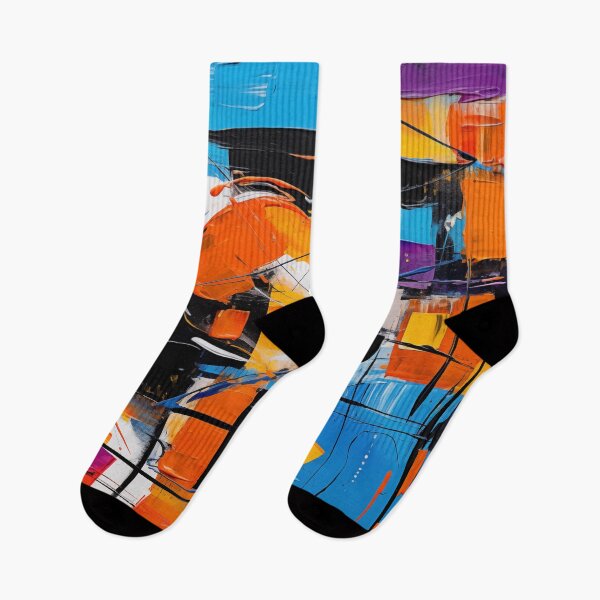 Aperçu de l'œuvre La collection Fiesta - Art moderne vibrant, design géométrique excentrique abstrait audacieux créée et vendue par NortonArt.