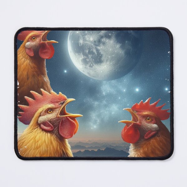 Item preview, 3 Chicken Moon, Funny 3 Chicken Howling Like Wolves designed and sold by VISIONSTURME.