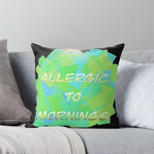 Item preview, Allergic to mornings designed and sold by Flowersonstuff.