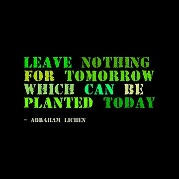 Artwork thumbnail, Plant sayings fake abraham lincoln quote by meldra
