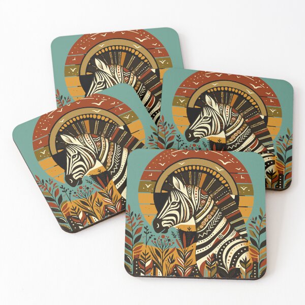 Item preview, Tribal Zebra Art: The Essence of African Sunset designed and sold by Nimira.
