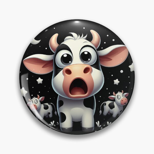 Item preview, Surprised Cows designed and sold by Funny Vintage Stickers And T-Shirts.