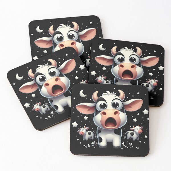 Item preview, Surprised Cows designed and sold by Funny Vintage Stickers And T-Shirts.