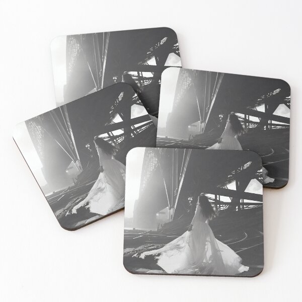 Item preview, Veiled Silhouettes: A Bridal Elegance Amidst Industrial Giants designed and sold by oanaunciuleanu.