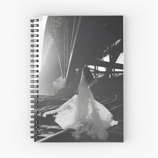 Item preview, Veiled Silhouettes: A Bridal Elegance Amidst Industrial Giants designed and sold by oanaunciuleanu.
