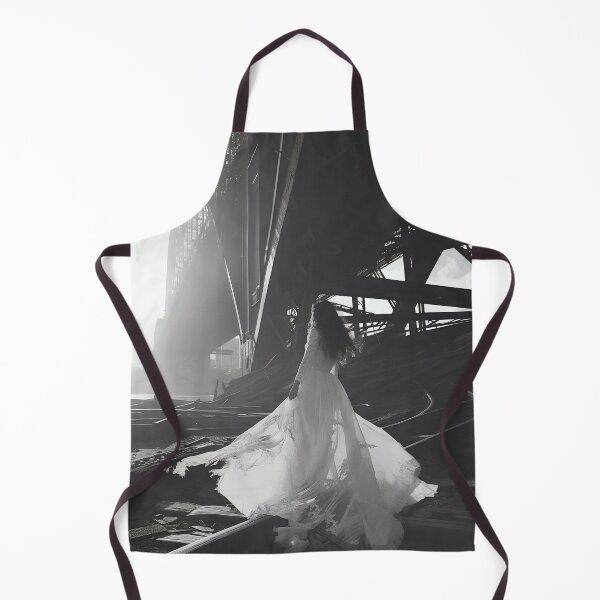 Item preview, Veiled Silhouettes: A Bridal Elegance Amidst Industrial Giants designed and sold by oanaunciuleanu.