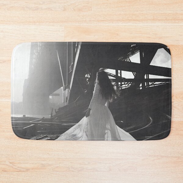 Item preview, Veiled Silhouettes: A Bridal Elegance Amidst Industrial Giants designed and sold by oanaunciuleanu.