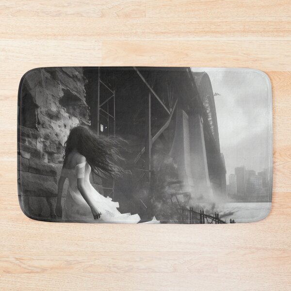 Item preview, Veiled Silhouettes: A Bridal Elegance Amidst Industrial Giants designed and sold by oanaunciuleanu.