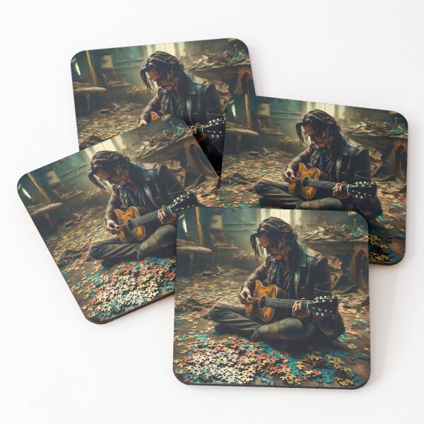 Item preview, Johnny Depp on acoustic guitar designed and sold by Joanne Walsh.