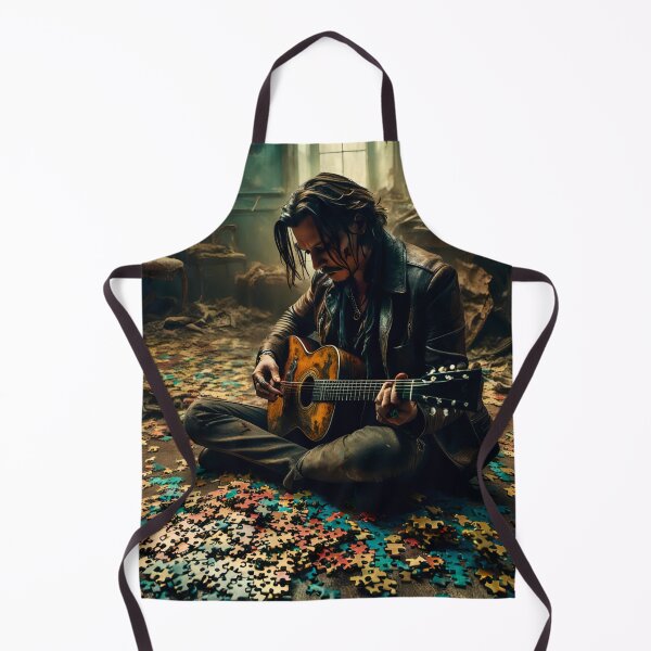 Item preview, Johnny Depp on acoustic guitar designed and sold by Joanne Walsh.