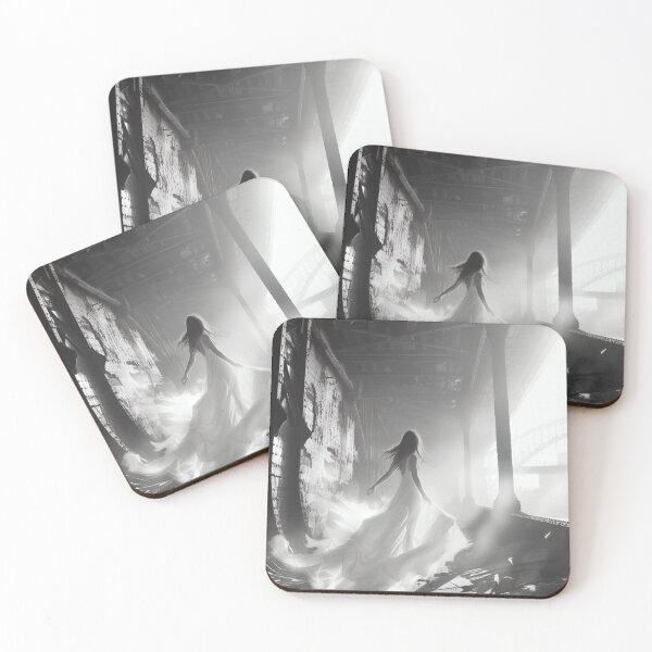 Item preview, Veiled Silhouettes: A Bridal Elegance Amidst Industrial Giants designed and sold by oanaunciuleanu.