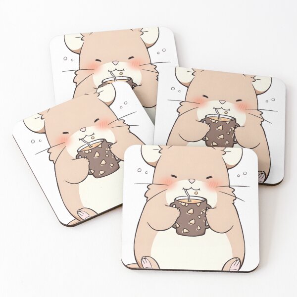 Item preview, Hamster drinks cheese coffee designed and sold by WitoonShop.