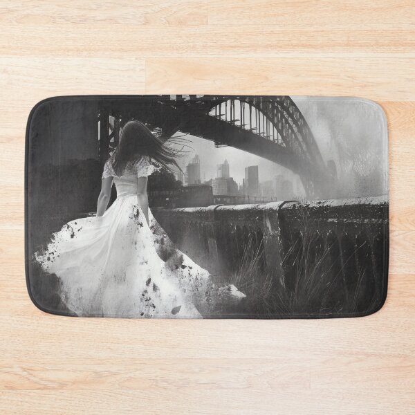 Item preview, Veiled Silhouettes: A Bridal Elegance Amidst Industrial Giants designed and sold by oanaunciuleanu.