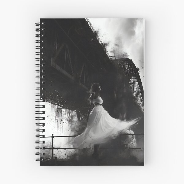 Item preview, Veiled Silhouettes: A Bridal Elegance Amidst Industrial Giants designed and sold by oanaunciuleanu.