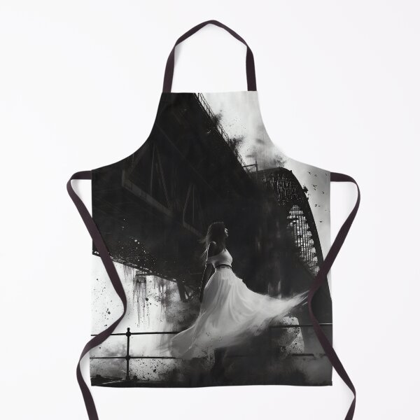 Item preview, Veiled Silhouettes: A Bridal Elegance Amidst Industrial Giants designed and sold by oanaunciuleanu.