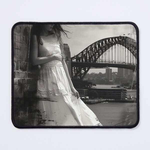 Item preview, Veiled Silhouettes: A Bridal Elegance Amidst Industrial Giants designed and sold by oanaunciuleanu.