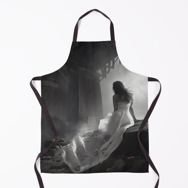 Item preview, Veiled Silhouettes: A Bridal Elegance Amidst Industrial Giants designed and sold by oanaunciuleanu.