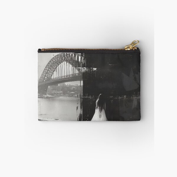 Item preview, Veiled Silhouettes: A Bridal Elegance Amidst Industrial Giants designed and sold by oanaunciuleanu.