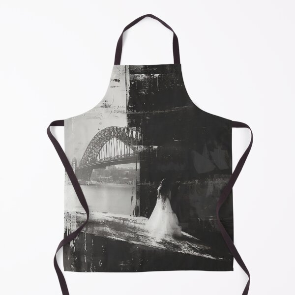 Item preview, Veiled Silhouettes: A Bridal Elegance Amidst Industrial Giants designed and sold by oanaunciuleanu.