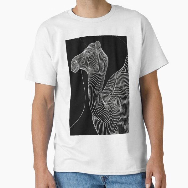 Item preview, Linear Image of a Camel: Minimalistic Elegance in an Abstract Graphic Design designed and sold by Piotrek0001.