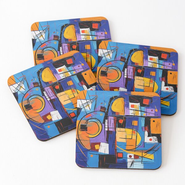 Item preview, The Fiesta Collection - Vibrant Modern Art Bold Abstract Eccentric geometric Design  designed and sold by NortonArt.