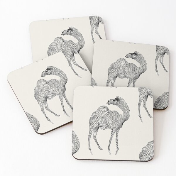 Item preview, Linear Image of a Camel: Minimalistic Elegance in an Abstract Graphic Design designed and sold by Piotrek0001.
